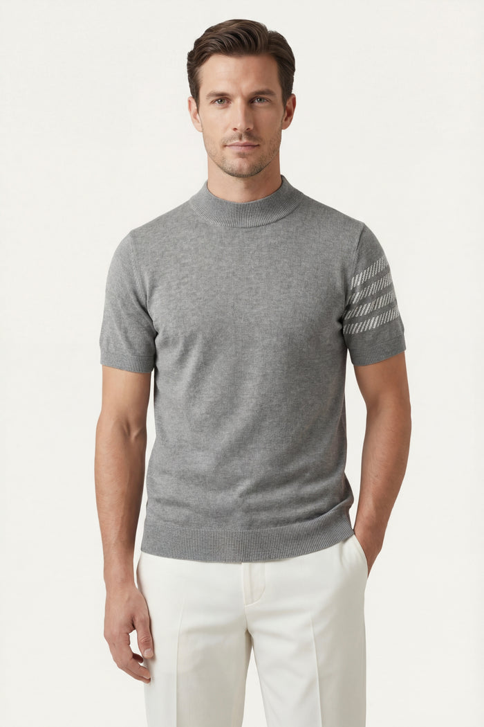 Aurora Cashmere T-Shirt Light Grey