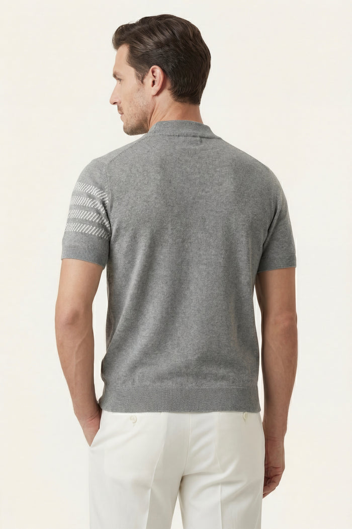 Aurora Cashmere T-Shirt Light Grey