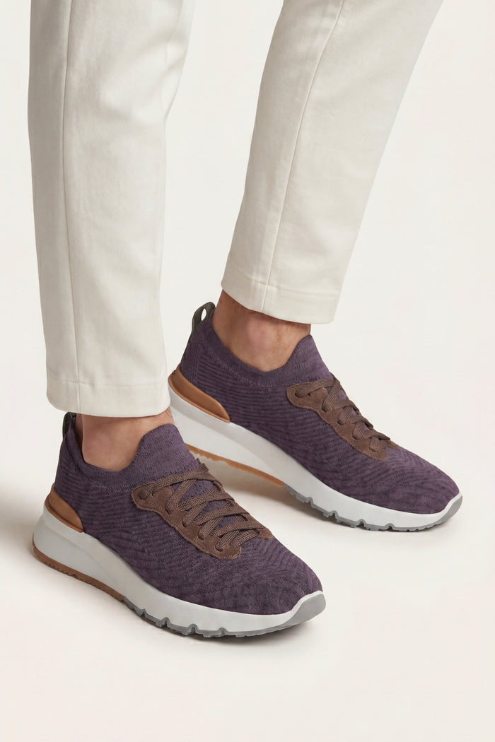Avelino Mesh Runner Dark Purple
