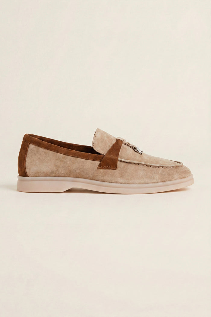 Avenza Buckle Loafer Beige