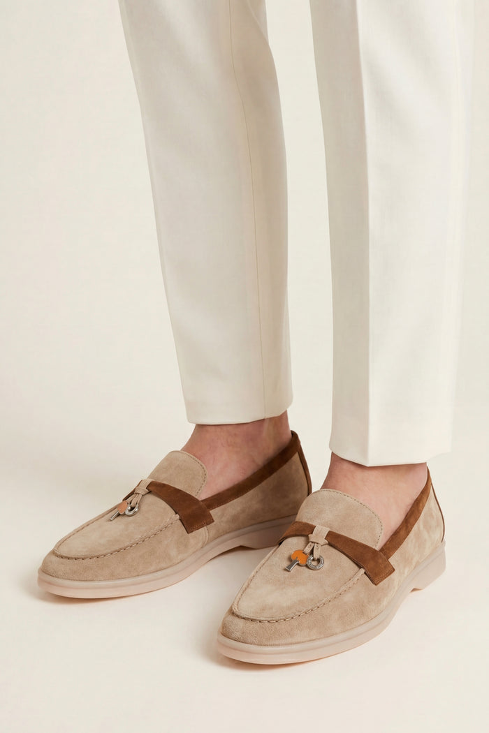 Avenza Buckle Loafer Beige