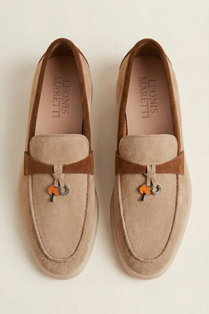 Avenza Buckle Loafer Beige