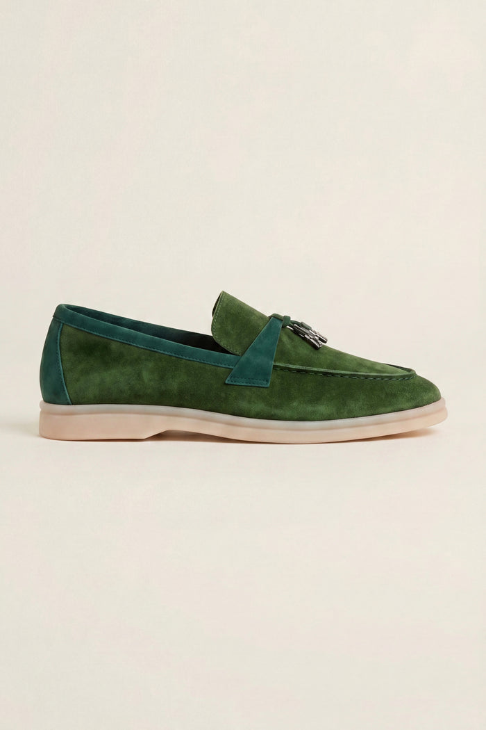 Avenza Buckle Loafer Forest Green