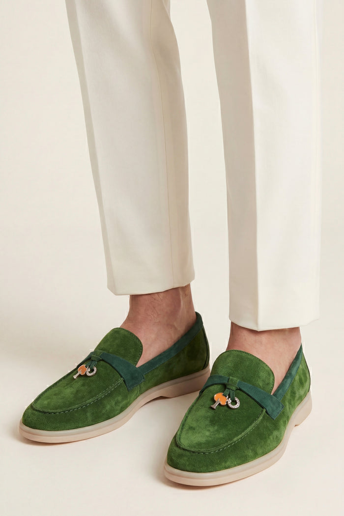 Avenza Buckle Loafer Forest Green