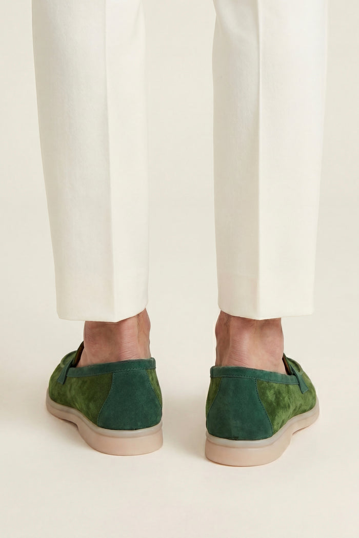 Avenza Buckle Loafer Forest Green