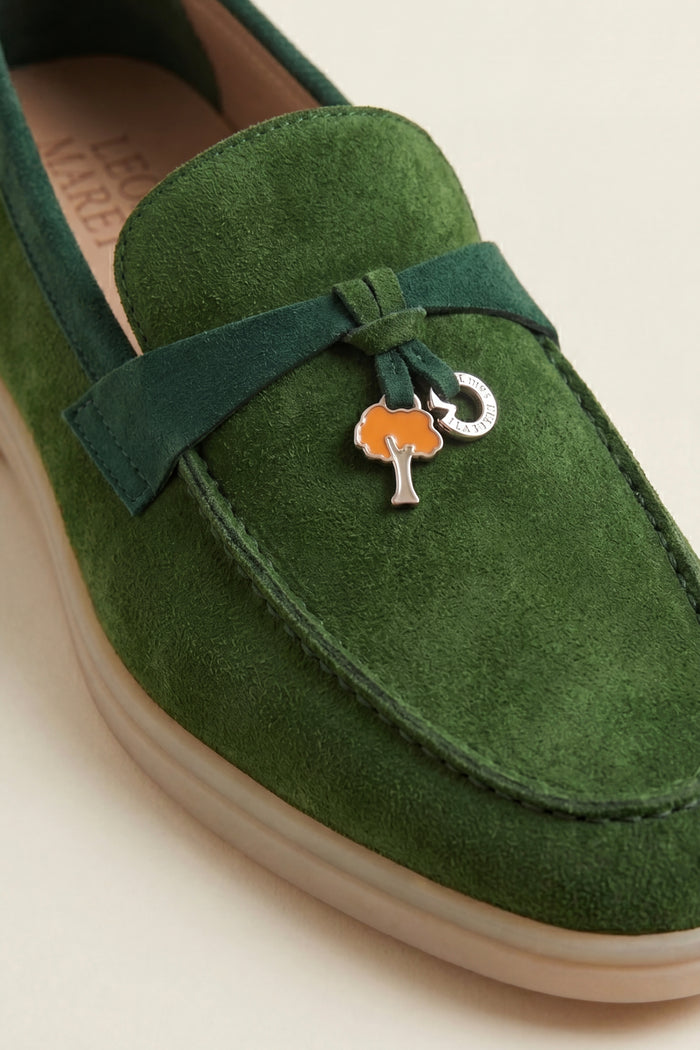 Avenza Buckle Loafer Forest Green