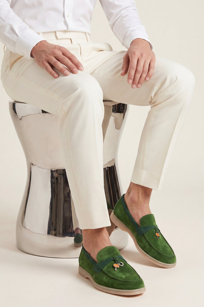 Avenza Buckle Loafer Forest Green