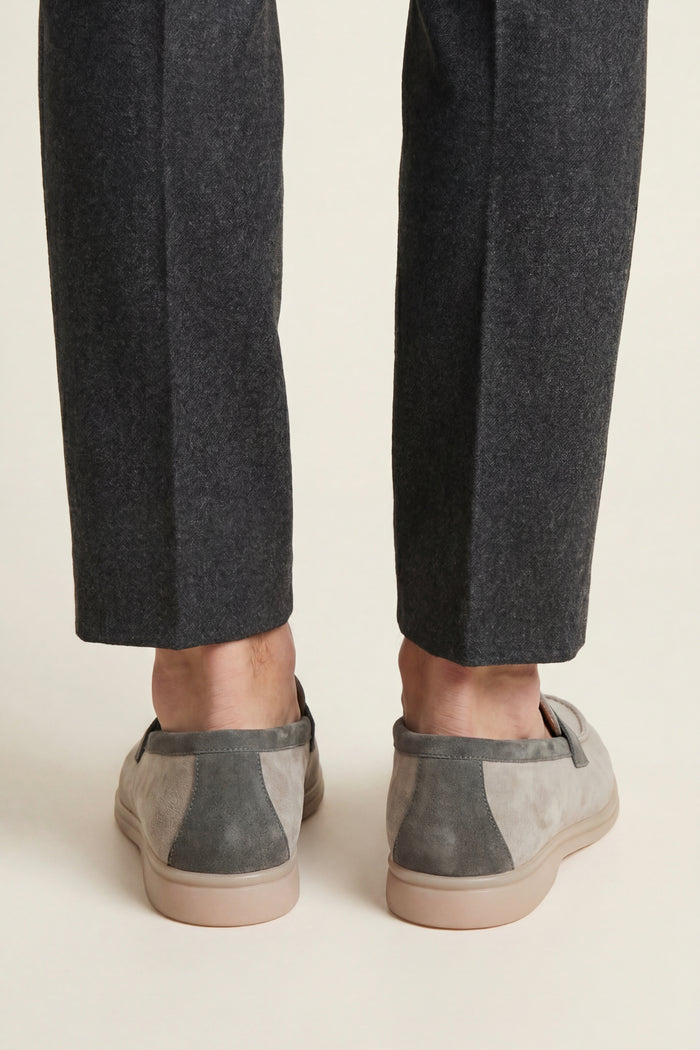 Avenza Buckle Loafer Light Grey