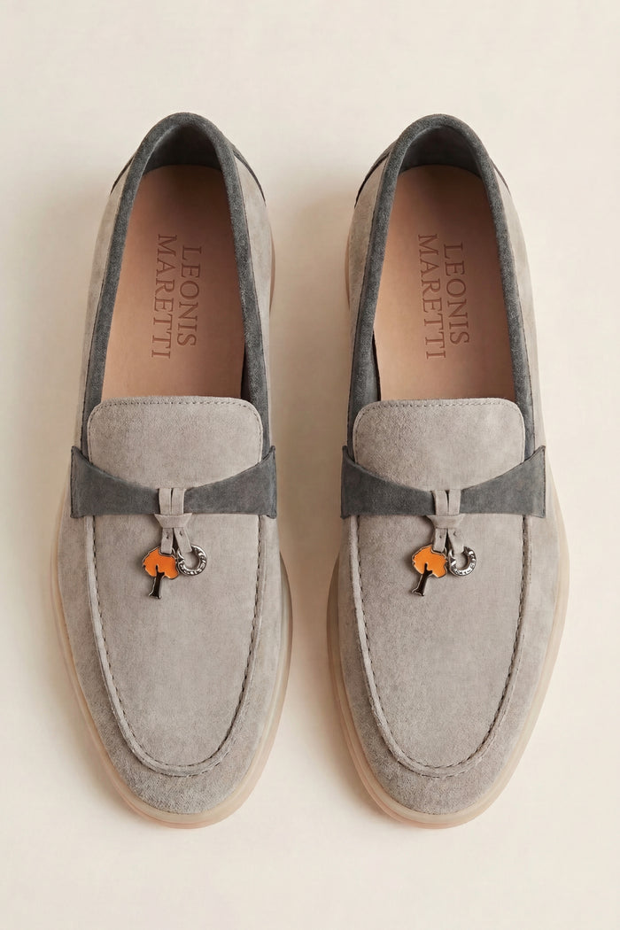 Avenza Buckle Loafer Light Grey