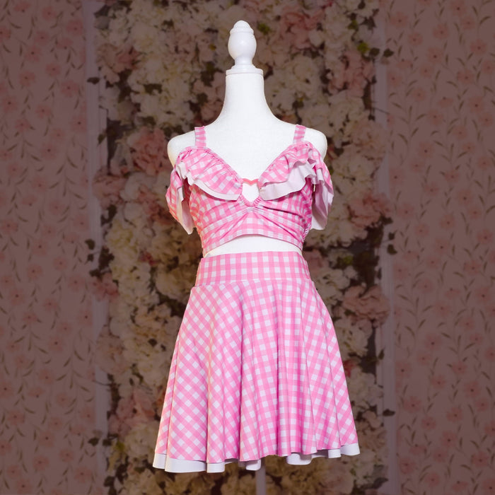 (B-GRADE) Shibuya's Pink Gingham Bikini Bottom B-GRADE - Mochipan