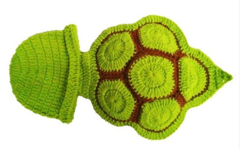 Baby Hundred Sunshine Clothing Photography Props designed in bright green with intricate texture, perfect for baby photoshoots.