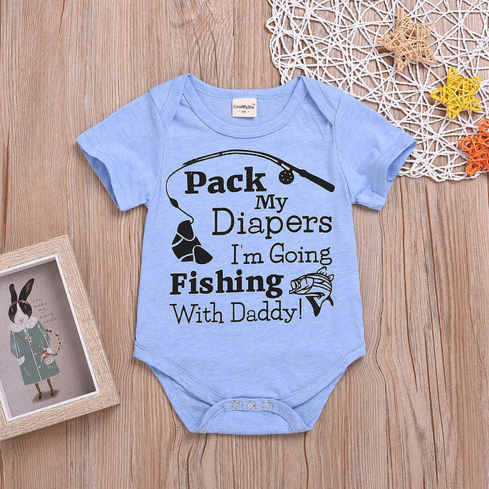 Baby & Toddler Alphabet Print Romper Outfit