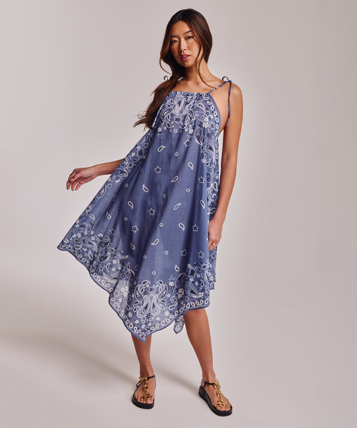 Bandana Tulum Coverup in color chambray