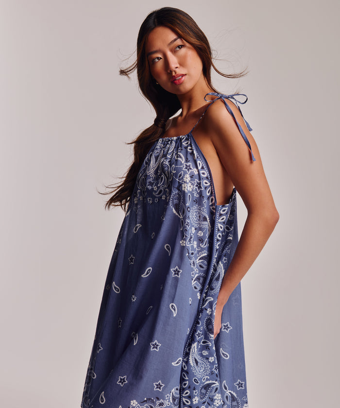 Bandana Tulum Coverup in color chambray