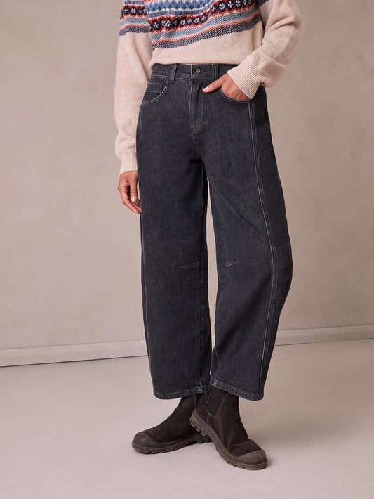 Barrel Leg Denim Jeans