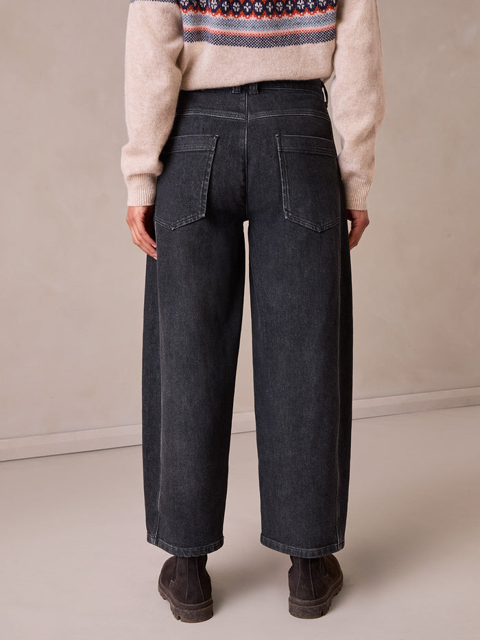 Barrel Leg Denim Jeans