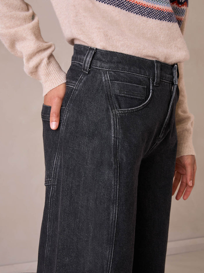 Barrel Leg Denim Jeans