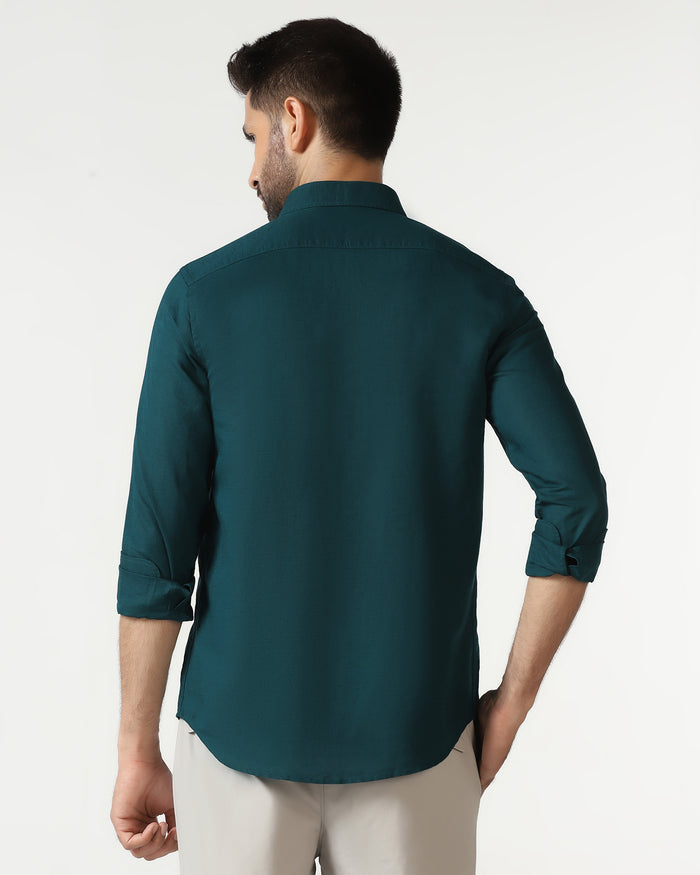Beetle Linen Solid Shirt - Salmon