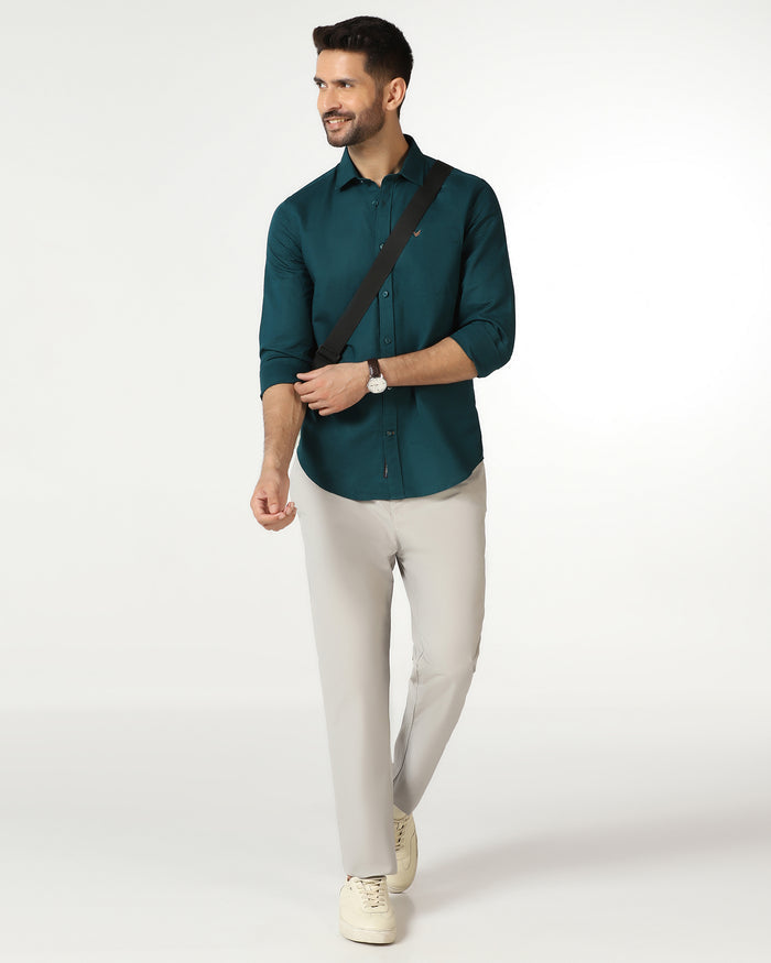 Beetle Linen Solid Shirt - Salmon