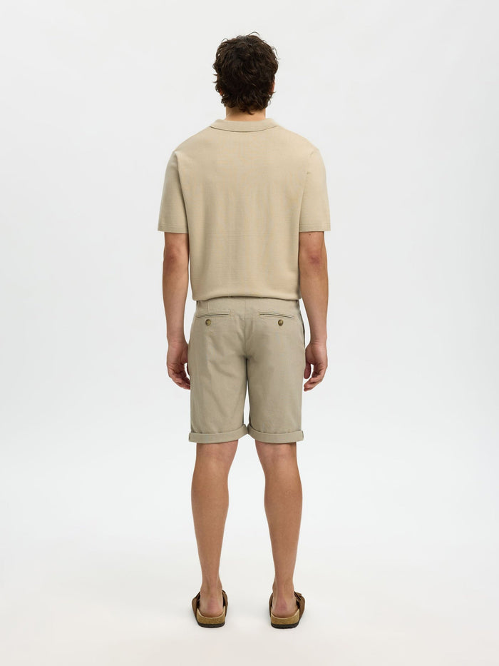 Beige Knitted Polo