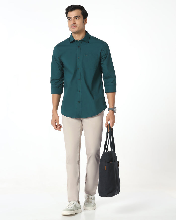 Beige Textured Khakis - Murray