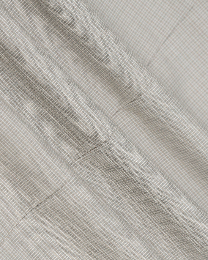 Beige Textured Trouser - Barrel