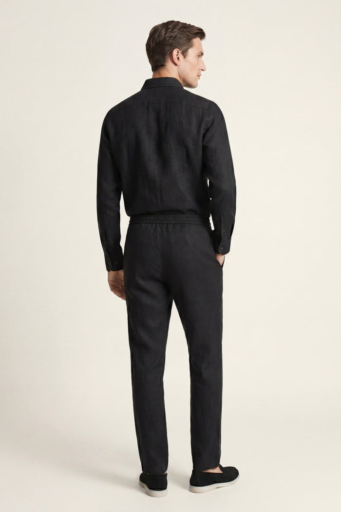 Bellagio Linen Set Long Sleeve Black