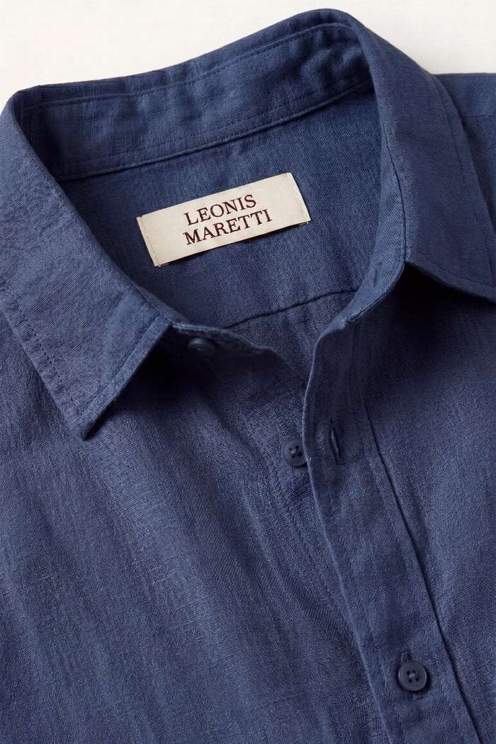 Bellagio Linen Set Long Sleeve Navy