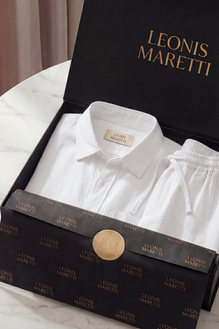Bellagio Linen Set Long Sleeve White