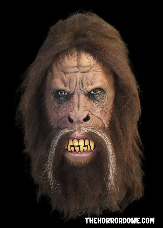 Full over-the-head Bigfoot mask with hand-painted latex detail and realistic monster hair