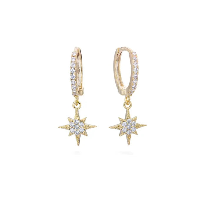 Bijoux De Mimi Cosima Star Huggie Earrings