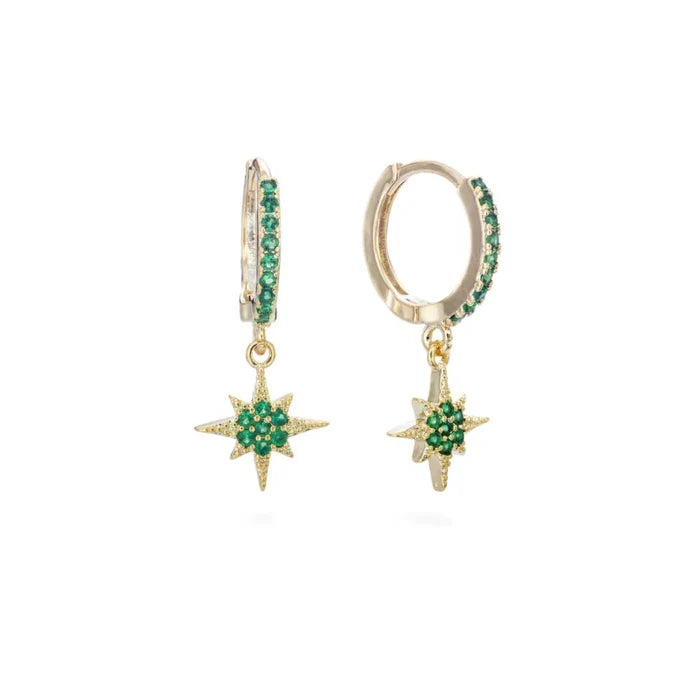 Bijoux De Mimi Cosima Star Huggie Earrings