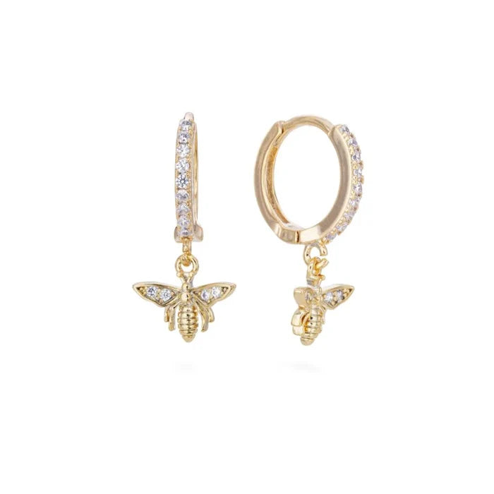 Bijoux De Mimi "Ines Bee" Huggie Earrings