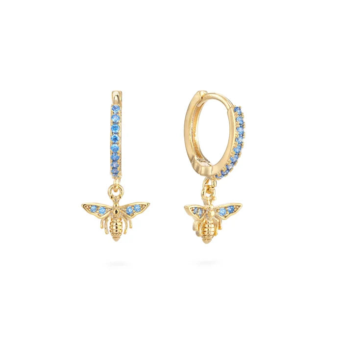 Bijoux De Mimi "Ines Bee" Huggie Earrings