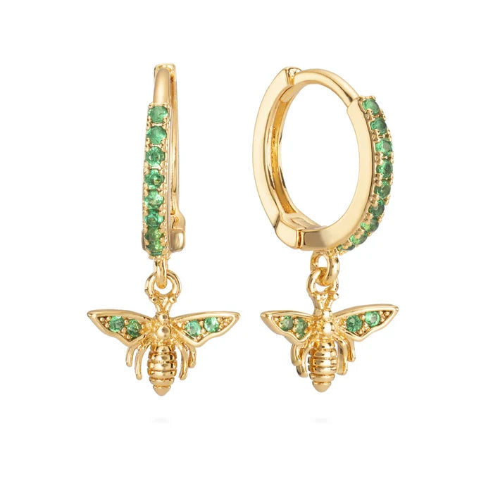 Bijoux De Mimi "Ines Bee" Huggie Earrings