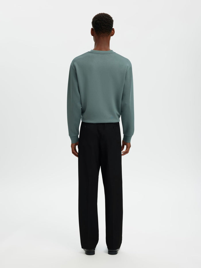 Black Loose Fit Flex Pants
