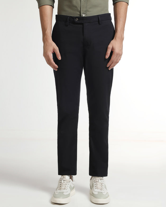 Black Non Iron Solid Khakis - Tigiris