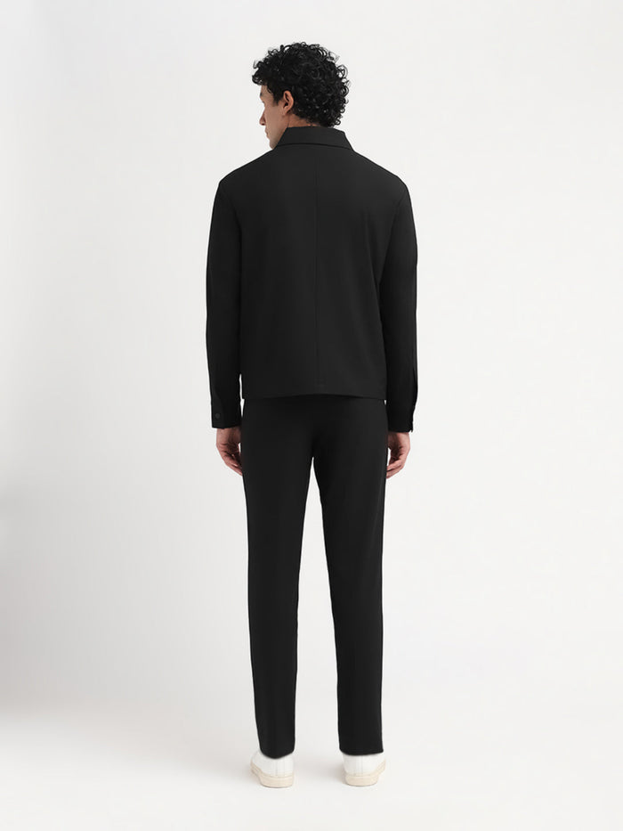 Black Regular Fit Overshirt