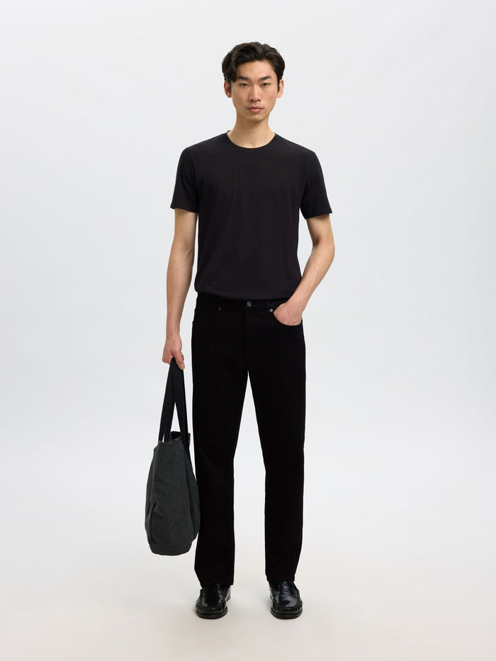 Black Straight Fit Jeans