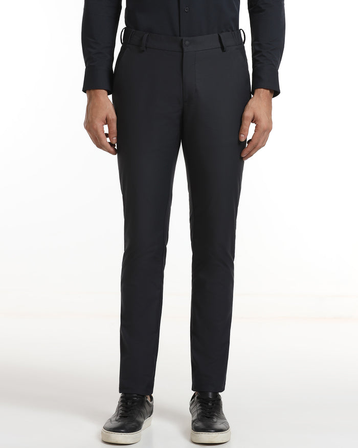 Black TechPro Textured Khakis - Ticino