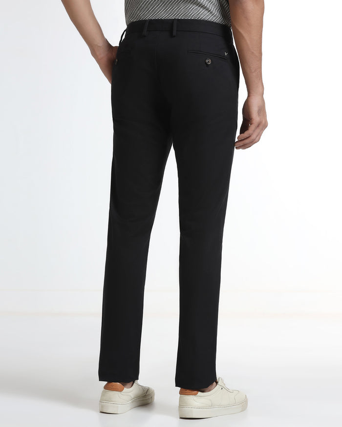 Black Unwrinkle Solid Khakis - Tigris