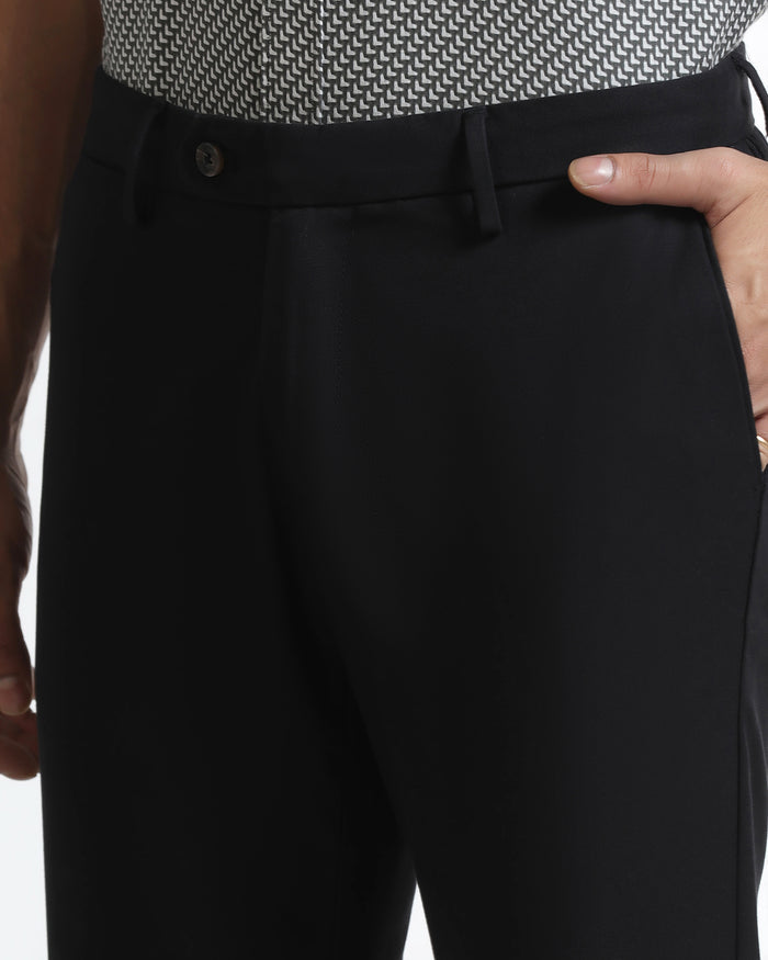 Black Unwrinkle Solid Khakis - Tigris