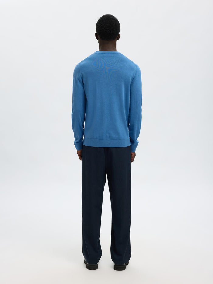 Blue Merino Wool Jumper