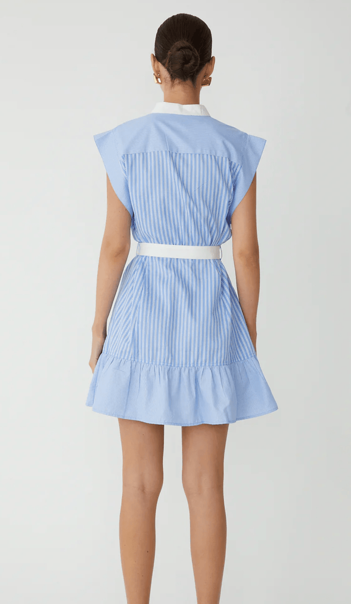 Blue Sarabella Stripe Dress - Amor Lafayette