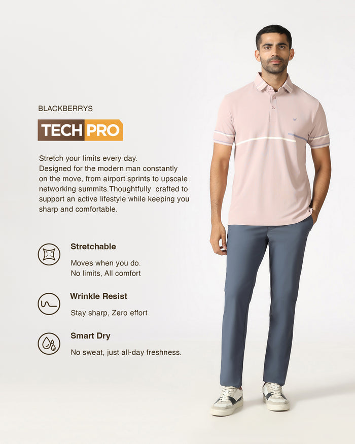 Blue TechPro Textured Khakis - Ticino