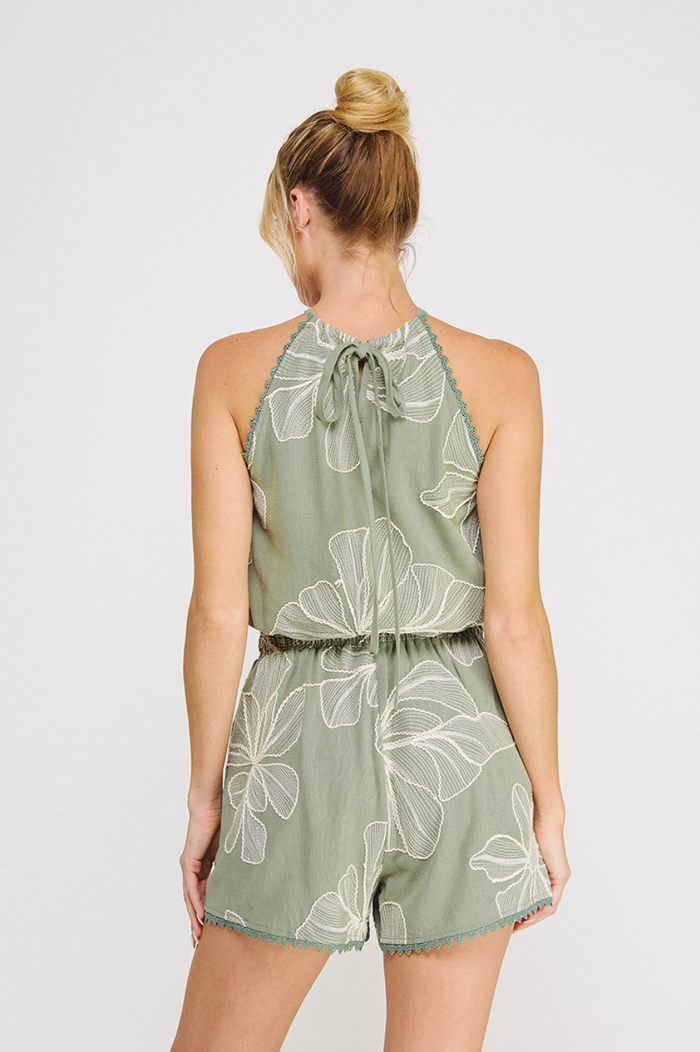 Botanical Bloom Linen Tank