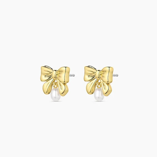 Bow Pearl Earrings