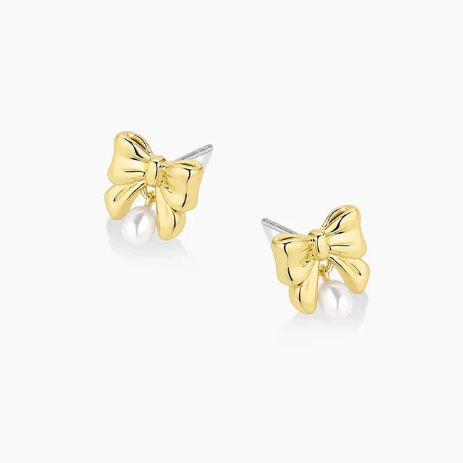Bow Pearl Earrings