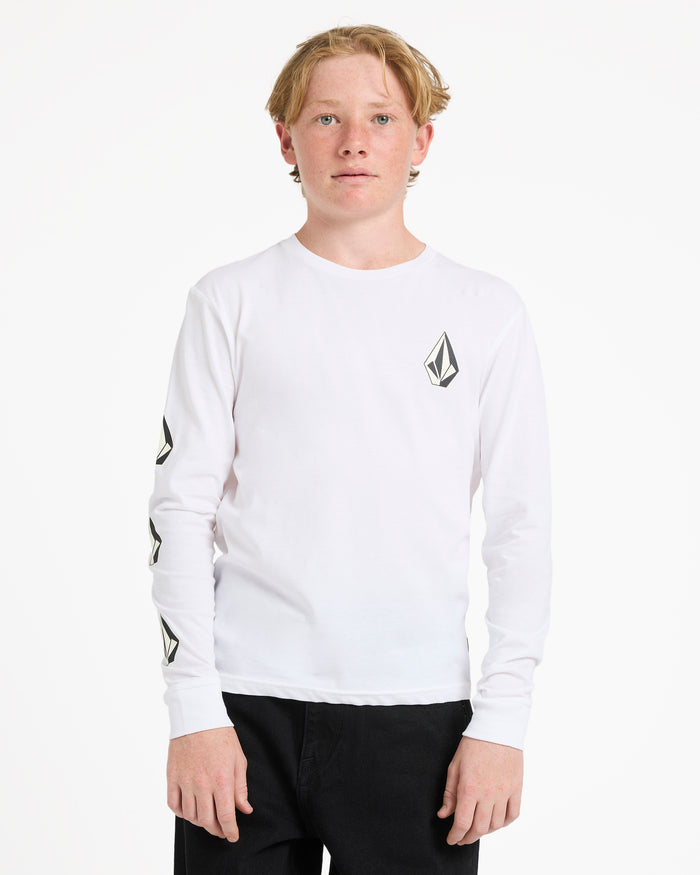 Boys 8-16 Iconic Stone Long Sleeve T-Shirt