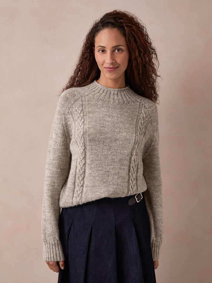 British Cable Detail Gansey Jumper